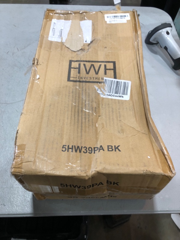 Photo 1 of Outdoor Post Light Pole with Base, HWH Outside Lamp Post Accessories, Black Aluminum Mounting Pole and Base for Exterior Pathway Patio Garage Yard Garden, 5HW39PA BK