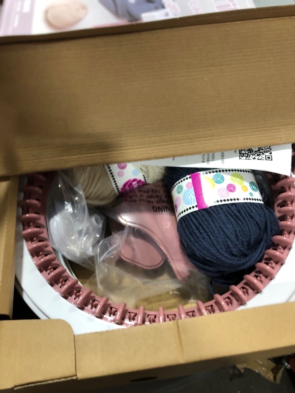 Photo 1 of Umootek SENTRO Knitting Machine, 48 Needles Smart Weaving Loom Round Spinning Crochet Knitting Machines with Row Counter and Crank Handle Electric Power Adapter with Hex Steel Bit for Automatic Knit