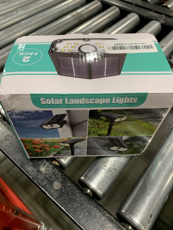 Photo 1 of Bright Solar Spot Lights Outdoor Motion Sensor,3 Modes Solar Motion Sensor Outdoor Lights,Waterproof Solar Lights Outdoor,LED Garden Landscape Spotlights for Yard Pathway Driveway Walkway Wall(2Pack)