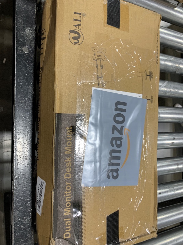 Photo 1 of WALI Dual Monitor Desk Mount, Monitor Stand for 2 Monitors Up to 27inch, Dual Monitor Mount Max 22lbs for Home, Office, School (M002), Black