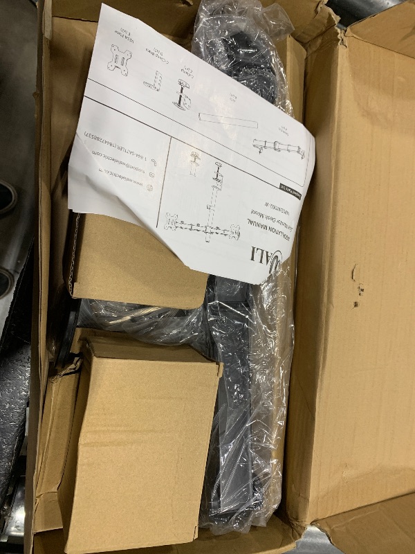 Photo 1 of WALI Dual Monitor Desk Mount, Monitor Stand for 2 Monitors Up to 27inch, Dual Monitor Mount Max 22lbs for Home, Office, School (M002), Black