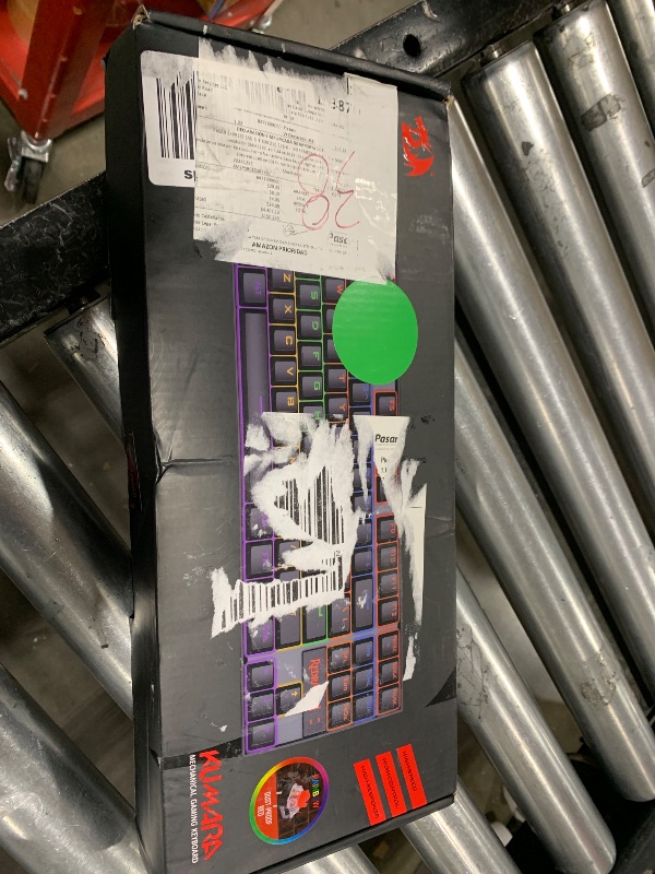 Photo 1 of Redragon K552 Mechanical Gaming Keyboard, LED Gaming Keyboard with Red Switches, 87 Full Anti-ghosting Keys, Unique Metal Rim for Windows Gaming PC - Black