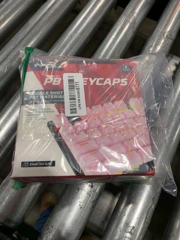 Photo 1 of HyperX PBT Keycaps – Full Key Set, Double Shot PBT Material, English (US) Layout, 104 Keys – Pink