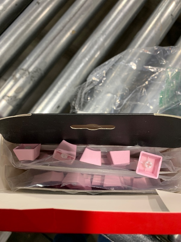 Photo 1 of HyperX PBT Keycaps – Full Key Set, Double Shot PBT Material, English (US) Layout, 104 Keys – Pink