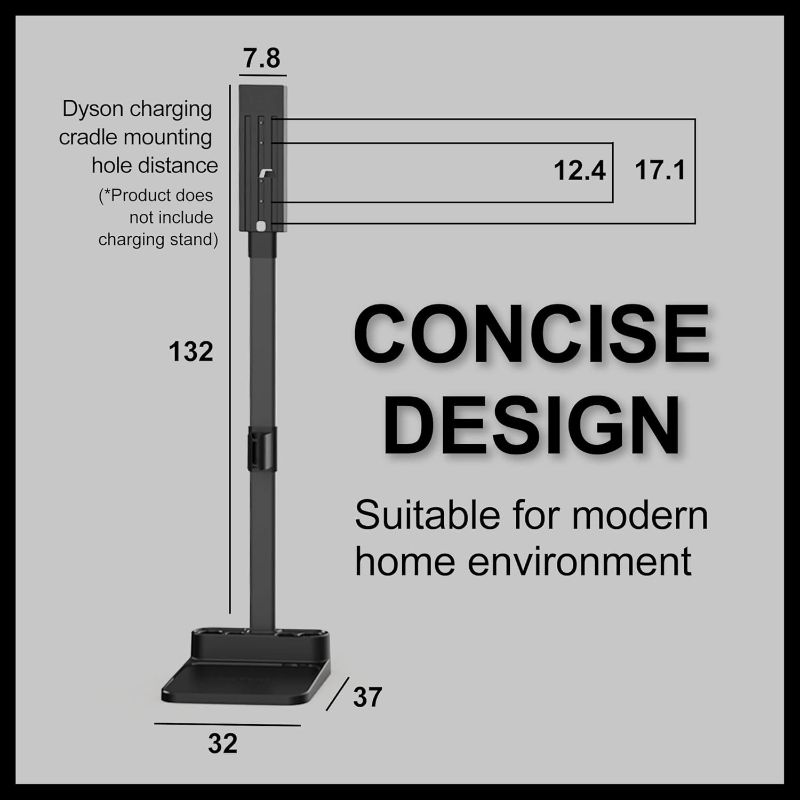 Photo 1 of (READ FULL POST) Vacuum Stand for Dyson, Stand-Storage-Holder-Station-Docking, Compatible with Dyson V6 V7 V8 V10 V11 V15 SV18 SV21 Cordless Vacuum Cleaners, with 6-8 Accessories Storage Space
