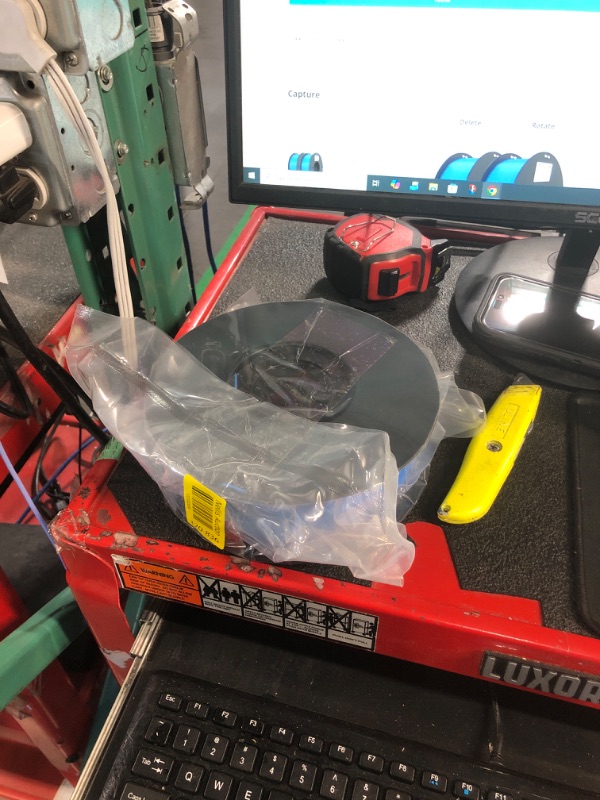 Photo 1 of **one missing** Creality PLA Filament 1.75mm PLA 3D Printer Filament, 2kg Cardboard Spool (4.4lbs), Dimensional Accuracy +/- 0.02mm, Fit Most FDM Printer (Blue & Blue 2-Pack)