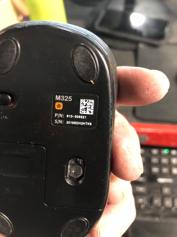 Photo 3 of ***NON REFUNDABLE*** ***PARTS ONLY*** **missing receiver**Logitech M317 Wireless Mouse, 2.4 GHz with USB Receiver, 1000 DPI Optical Tracking, 12 Month Battery, Compatible with PC, Mac, Laptop, Chromebook - Red