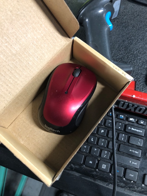 Photo 2 of ***NON REFUNDABLE*** ***PARTS ONLY*** **missing receiver**Logitech M317 Wireless Mouse, 2.4 GHz with USB Receiver, 1000 DPI Optical Tracking, 12 Month Battery, Compatible with PC, Mac, Laptop, Chromebook - Red