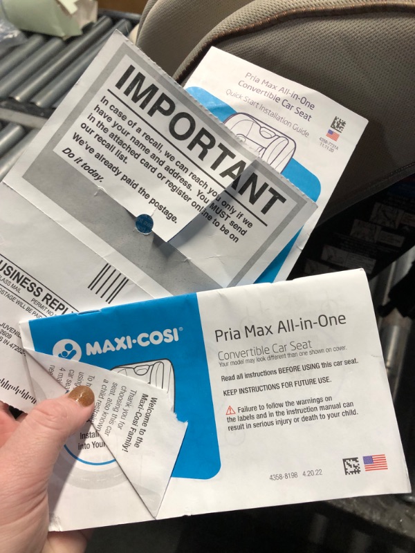 Photo 1 of Maxi-Cosi Pria Max All-in-One Convertible Car Seat, Rear-Facing, from 4-40 pounds; Forward-Facing to 65 pounds; and up to 100 pounds in Booster Mode, Desert Wonder - PureCosi