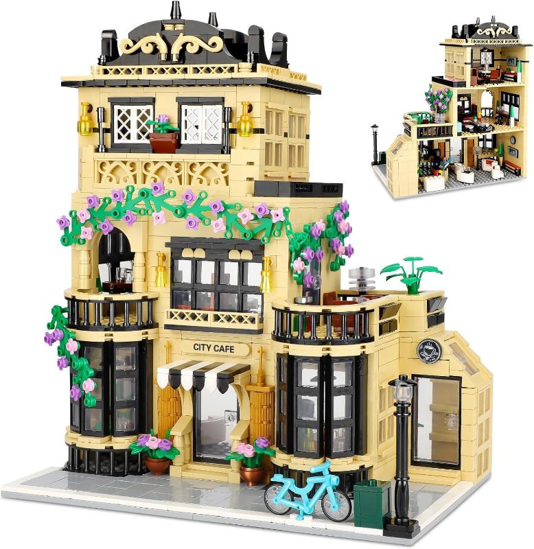 Photo 1 of *** FACTORY SEALED***City Coffee Shop Building Blocks Set- Compatible with Lego City House, Architecture Modular Building Three-Story House Building Blocks for Adults (1443pcs)