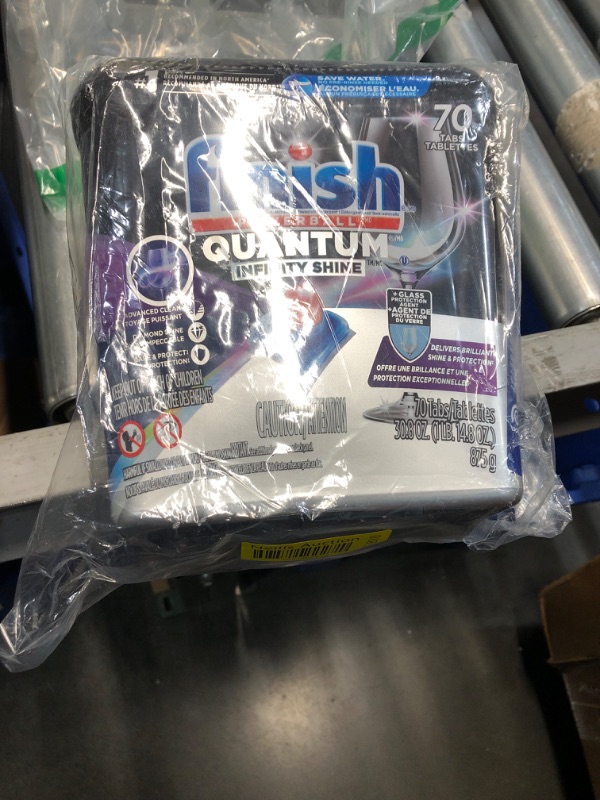 Photo 2 of *** FACTORY SEALED****** NONREFUNABLE***Finish Powerball Dishwasher Detergent Tabs, Quantum - 70 tabs, 30.8 oz