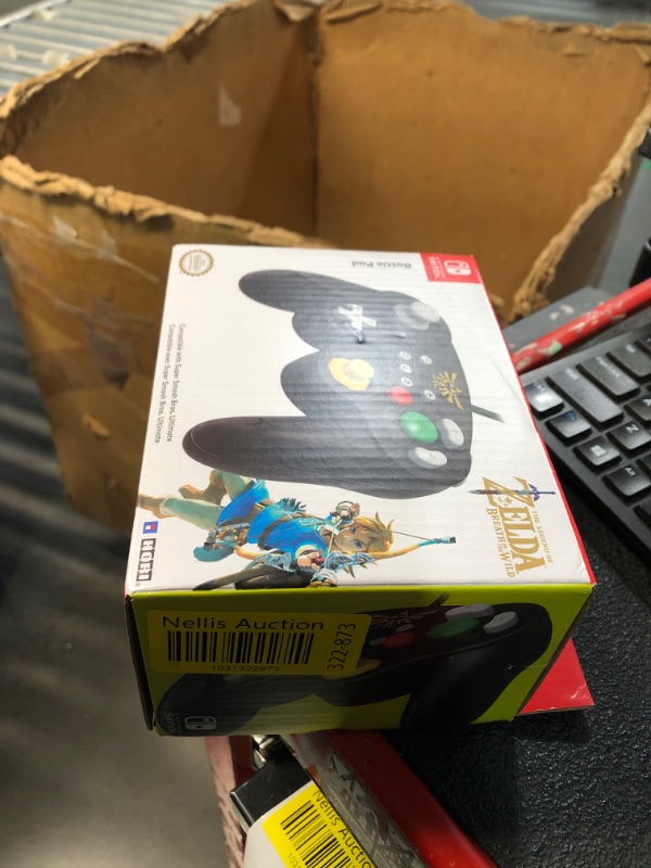 Photo 3 of *** FACTORY SEALED***BRAND NEW OPENED FOR INSPECTION***HORI Nintendo Switch Battle Pad (Zelda) GameCube Style Controller - Nintendo Switch