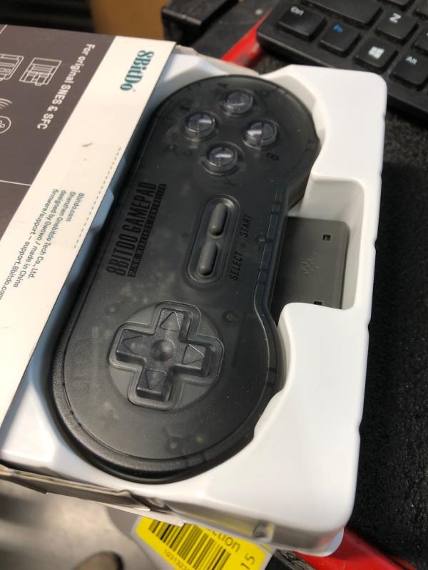 Photo 2 of (READ FULL POST) 8Bitdo Sn30 2.4G Wireless Gamepad for Original SNES/Sfc (Transparent Edition)