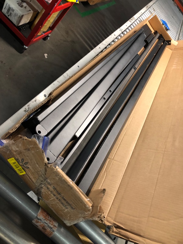 Photo 3 of ***NONREFUNDABLE - THIS SALE FINAL -  PARTS ONLY - SEE COMMENTS***
ZINUS Mia Metal Platform Bed Frame with Headboard, Wood Slat Support, No Box Spring Needed, Easy Assembly, Queen Black Queen Frame with Metal Headboard