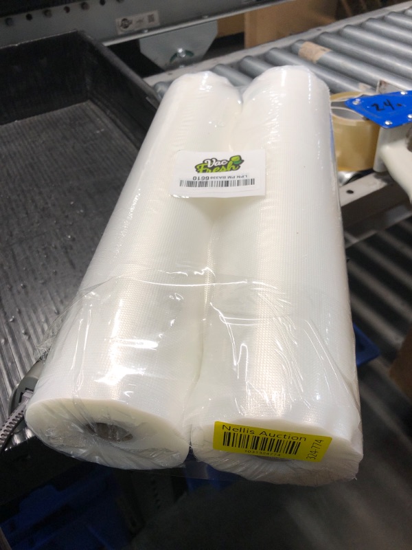 Photo 2 of *** FACTORY SEAL****** NONREFUNABLE***Vac Fresh 15x50 Vacuum Sealer Rolls, Large Vacuum Seal Bags 3.5 mil Thick, 15 inches Wide x 50 Feet Long, Vacuum Seal Bags Roll for Food Storing, Meal Prep, Sous Vide Cooking, Bulk Storage, 2 Rolls