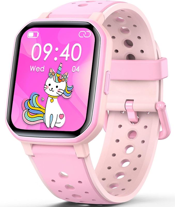 Photo 1 of (READ FULL POST) Smart Watch for Kids Teens, Fitness Tracker Boy Girls Watch with 19 Sport Modes, Pedometer, Sleep Monitor, Kids Watch Birthday Gifts Toy Gift for Girls Boys 6-16 (Pink)
