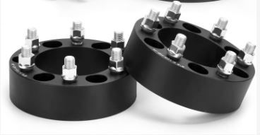 Photo 1 of (2 TOTAL) KSP 6x5.5 Wheel Spacers for Chevy Silverado GMC Sierra, 2inch 6x139.7mm Lug Centric Spacer for Suburban Express 1500 Escalade Yukon, 50mm Wheel Adapter 108mm Hub Bore with M14x1.5 Studs Black 4PCS
