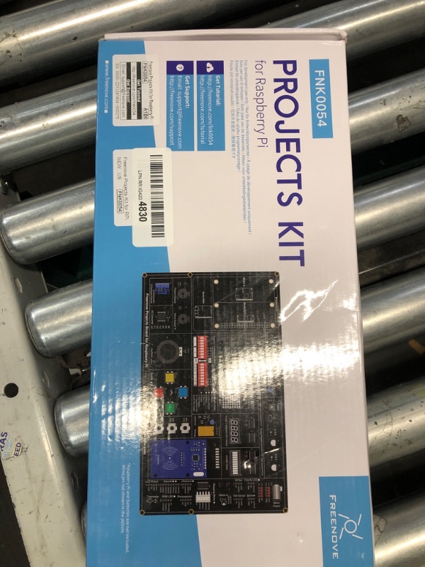 Photo 1 of Freenove Projects Kit for Raspberry Pi 5 4 B 3 B+ 400, Python C Java Scratch Code, 607-Page Detailed Tutorial, 102 Projects, Simple Wiring (Raspberry Pi NOT Included)