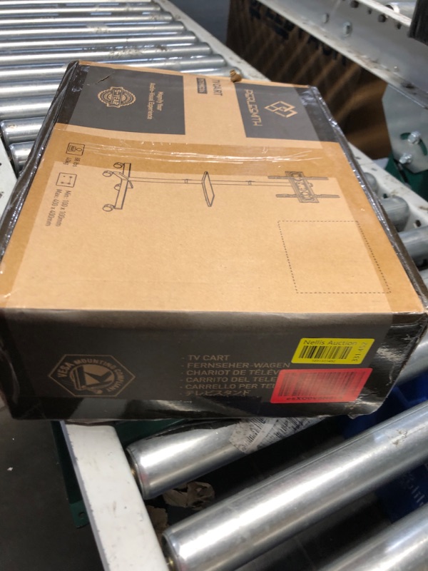 Photo 3 of PERLESMITH Mobile TV Cart with Wheels for 23-60 Inch LCD LED OLED Flat Curved Screen Outdoor TVs Height Adjustable Shelf Floor Stand Holds up to 55lbs Monitor TV Holder with Tray Max VESA 400x400mm
