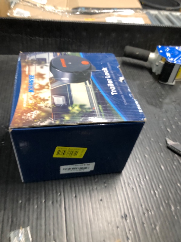 Photo 1 of Kohree Heavy Duty Trailer Coupler Lock, RV Trailer Locks fit 2-5/16 inches, 2", 1-7/8" Couplers, Durable Structural Steel Safety Tow Lock with 4 Keys & 4 Dust Covers, Black
