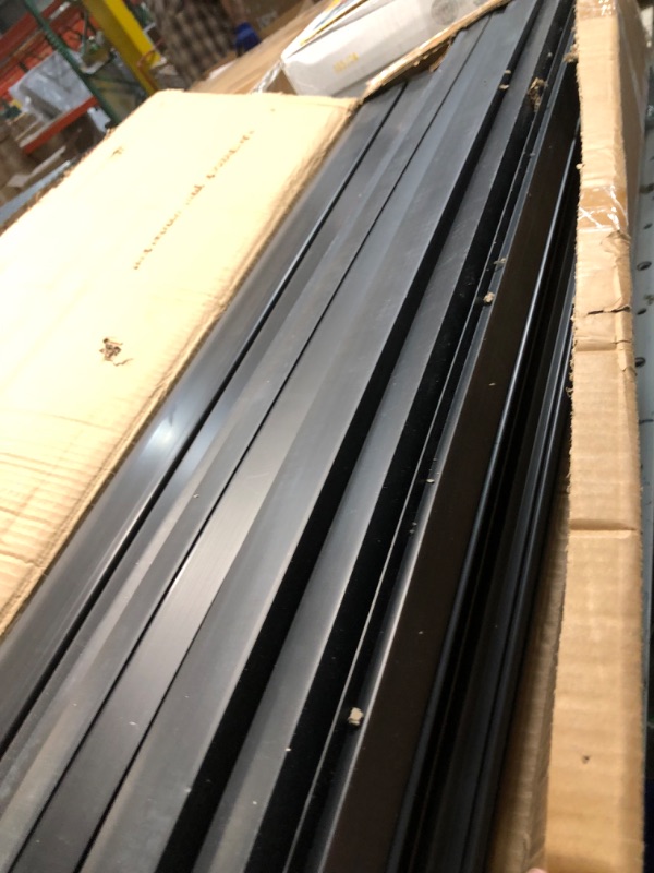 Photo 1 of Slat Wall Paneling Garage Slat Wall Storage Systems, Slatwall Panels 4x8 ft Peg Board Tool Organization, PVC Wall Panels Pegboard Wall Organizer Black Slatwall Garage Storage Organization Products