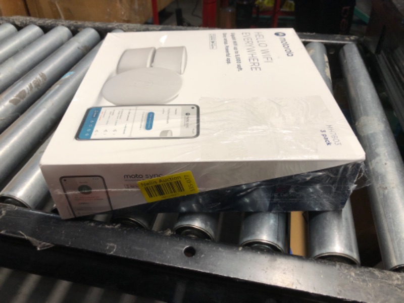 Photo 1 of Motorola MH7603 | WiFi 6 Router + Intelligent Mesh System | 3-Pack | Easy Setup, Security, Adblocking & Parental Controls with The Motosync app | AX1800 WiFi