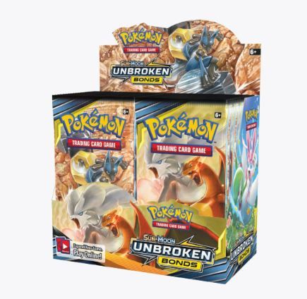 Photo 1 of ***NON REFUNDABLE/ SLIGHT TEARS IN PLASTIC- NOT ENOUGH TO EXPOSE CARDS**FACTORY SEALED***Pokemon TCG: Sun and Moon Unbroken Bonds Sealed Booster Box