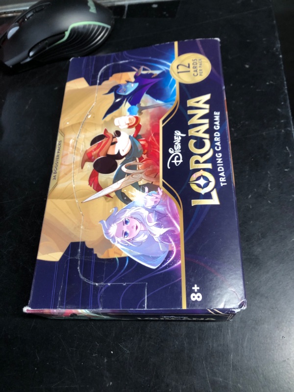 Photo 2 of (PARTS ONLY/ NO RETURNS OR REFUNDS/ SEE NOTES) 
Ravensburger Disney Lorcana: The First Chapter TCG Booster Pack Display - 24 Packs | Collectible Cards | Perfect for Card Trading and Collection Ideal Gift for Disney Fans  