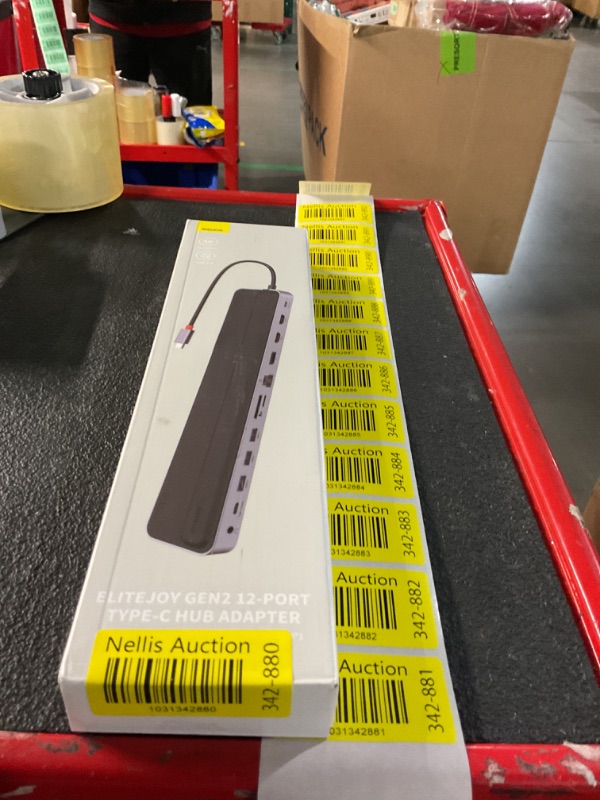 Photo 1 of Baseus Laptop Docking Station, 4K Multitasking USB C Docking Station with 2 HDMI+DP, PD, 3 USB-A, RJ45, Audio, TF/SD Card Reader, USB Hub Compatible for MacBook/Dell/HP/Surface/Lenovo