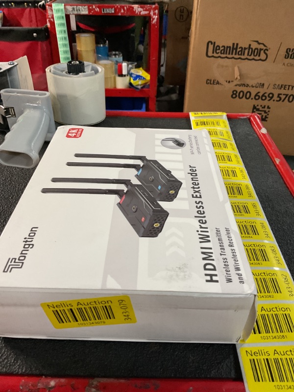 Photo 1 of Wireless HDMI Transmitter and Receiver 4K, 492FT Range Plug&Play HDMI Extender Kit, 5G HDMI Video Transmission System 4K Full HD for Streaming from DSLR/Laptop/Netflix/YouTube to TV/Projector