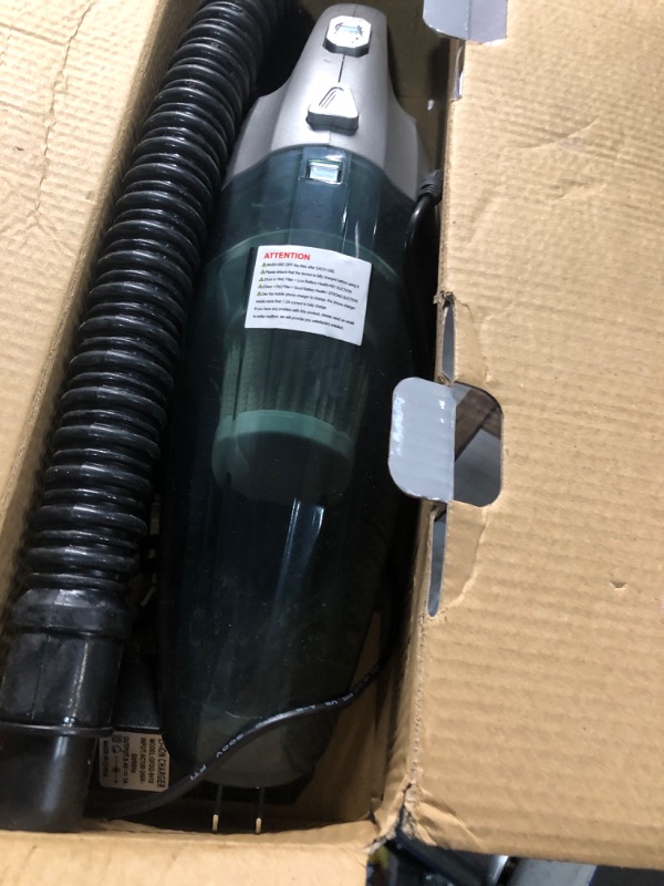 Photo 1 of ***(HEAVILY USED/ SEE NOTES) ***
Generic Portable Cordless Car Handheld Vacuum Cleaner, Strong Suction 8000PA, High Power 120W, Gray