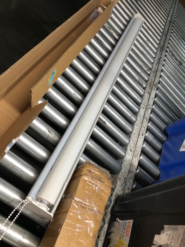 Photo 1 of ***USED - DAMAGED - SEE PICTURES***
ShadesU Blinds and Shades Dual Layer Zebra Roller Light Filtering Sheer Shades Window Treatments Privacy Light Control for Day and Night (Maxium Height 72inch) (White Color) (Width 54inch)