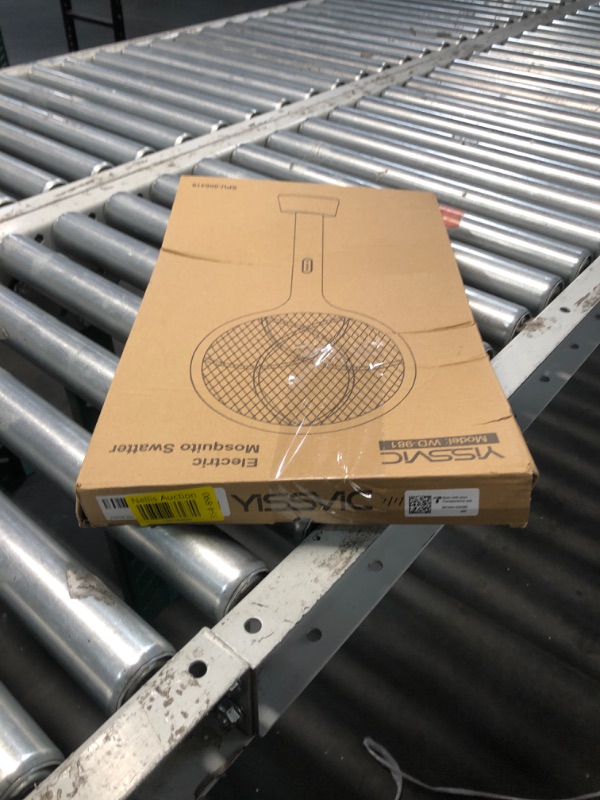 Photo 1 of YISSVIC Electric Fly Swatter 4000V Bug Zapper Racket Dual Modes Mosquito Killer with Purple Mosquito Light Rechargeable for Indoor Home Office Backyard Patio Camping