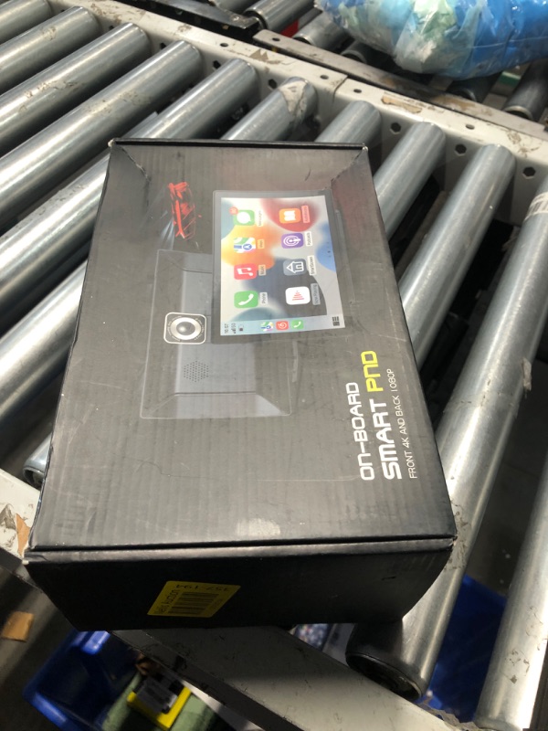 Photo 1 of **SCREEN IS SLIGHTLY SCRATCHED**
Wireless Carplay Screen for Car - 9'' Portable Car Stereo with 4K Dash Cam, 1080P Backup Camera, Car Satellite Radio with Apple Carplay & Android Auto, GPS Navigation/AirPlay/Voice Control