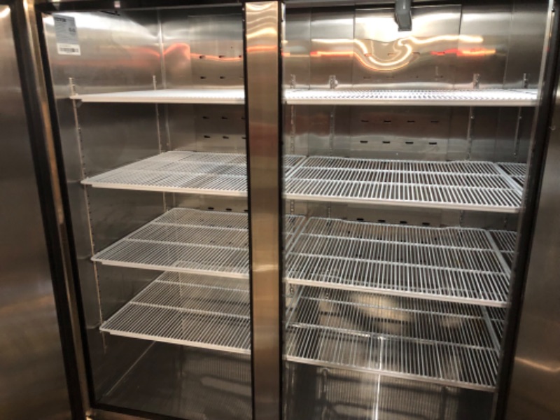 Photo 8 of *****SLIGHTLY DENTED, USED LIKE NEW/ TRUCK AND TRAILER PICK UP ONLY****VEVOR Commercial Freezer 60.42 Cu.ft, Reach In 82.5" W Upright Freezer 3 Doors, Auto-Defrost Stainless Steel Reach-in Freezer with 12 Adjustable Shelves, -13 to 5? Temp Control, LED Li