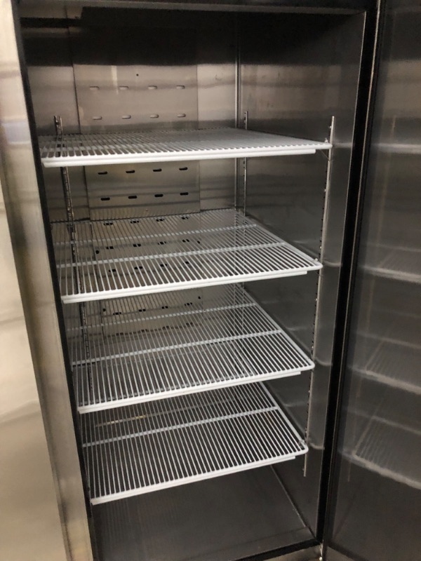 Photo 7 of *****SLIGHTLY DENTED, USED LIKE NEW/ TRUCK AND TRAILER PICK UP ONLY****VEVOR Commercial Freezer 60.42 Cu.ft, Reach In 82.5" W Upright Freezer 3 Doors, Auto-Defrost Stainless Steel Reach-in Freezer with 12 Adjustable Shelves, -13 to 5? Temp Control, LED Li