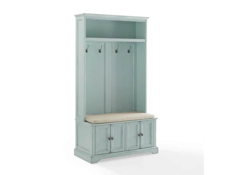 Photo 1 of Luxe Solid Wood Hall Tree with Storage Bench