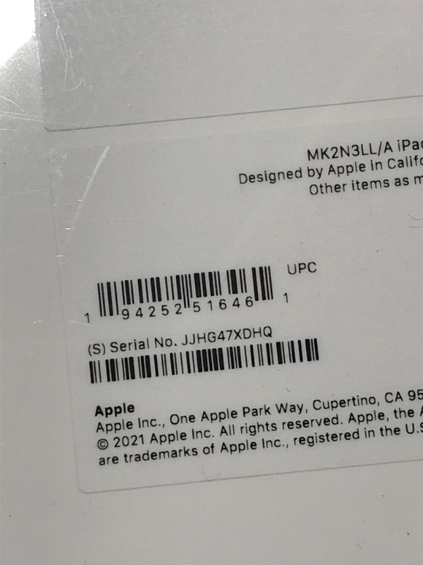 Photo 1 of ***FACTORY SEALED***
Apple iPad (9th Generation): with A13 Bionic chip, 10.2-inch Retina Display, 256GB, Wi-Fi, 12MP front/8MP Back Camera, Touch ID, All-Day Battery Life – Space Gray