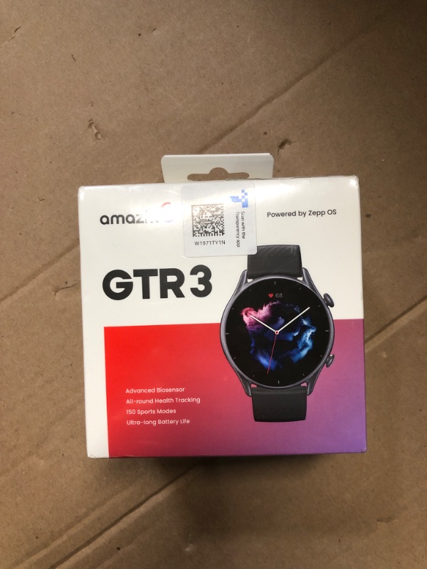 Photo 1 of ***FACTORY SEALED***
Amazfit GTR 3 Smart Watch 46mm for Android iPhone, 21-Day Battery Life, Alexa Built-in, GPS, Fitness Tracker with 150+ Sports Modes, AMOLED Display, Heart Rate Sleep Health Tracker, Black