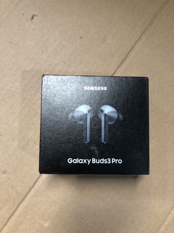 Photo 1 of ***(NO RETURNS OR REFUNDS/ PARTS ONLY/ NON FUNCTIONAL)***
***(RIGHT EAR BUD IS NOT WORKING)***
SAMSUNG Galaxy Buds 3 Pro AI True Wireless Bluetooth Earbuds, Noise Cancelling, Sound Optimization, Redesigned Comfort Fit, Silver [US Version, Amazon Exclusive