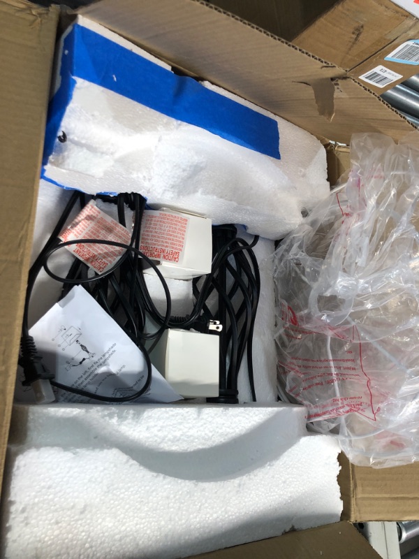 Photo 1 of ***(MISSING SHADES)***
PARTPHONER Set of 2 Table Lamps with USB Port, Farmhouse Bedside Lamps with 3-Color Temperature, Nightstand Lamp Large Cream Drum Shade Spiral Cage Base Desk Lamps for Living Room, Home Bedroom