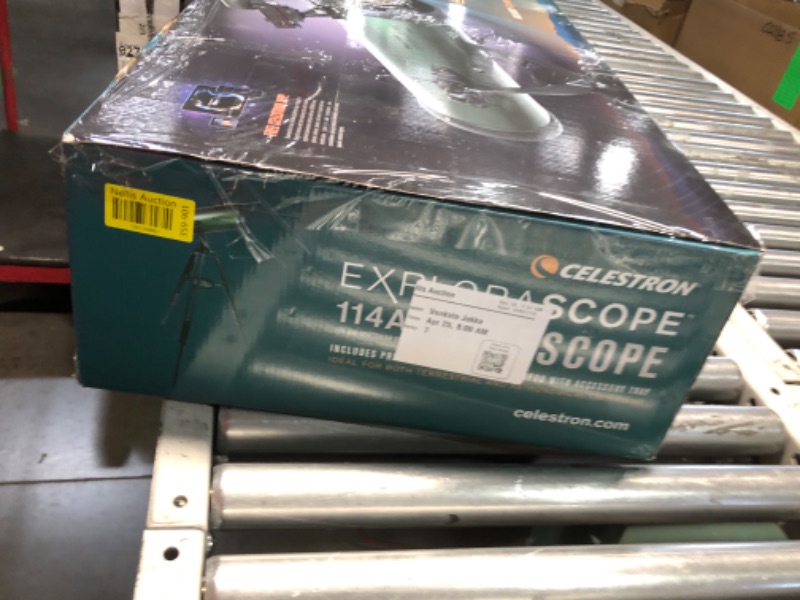 Photo 1 of ***DAMAGED - MISSING PARTS - DAMAGED - SEE COMMENTS***
Celestron ExploraScope 114AZ Refractor Telescope