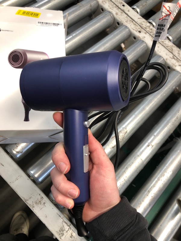 Photo 2 of (READ FULL POST) Slopehill Professional Ionic Hair Dryer, Powerful 1800W Fast Drying Low Noise Blow Dryer with 2 Concentrator Nozzle 1 Diffuser Attachments for Home Salon Travel (Prussian Blue)
