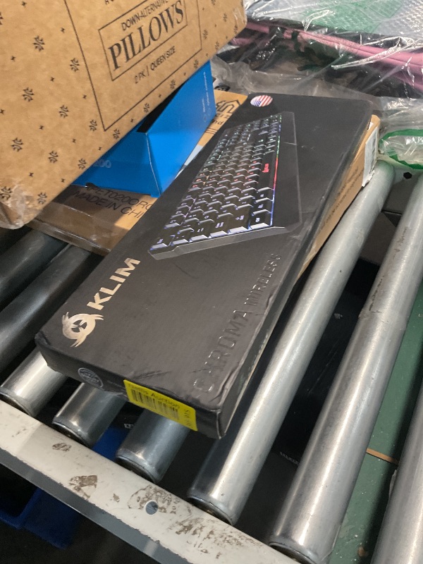 Photo 1 of KLIM Chroma Wireless Gaming Keyboard RGB New 2024 - Long-Lasting Rechargeable Battery - Quick and Quiet Typing - Water Resistant Backlit Wireless Keyboard for PC PS5 PS4 Xbox One Mac - Black