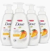 Photo 1 of ***FACTORY SEALED******NON REFUNDABLE***Dove Foaming Body Wash for All Skin Types Mango Butter For Glowing Skin, 13.5 Ounce (Pack of 4)
