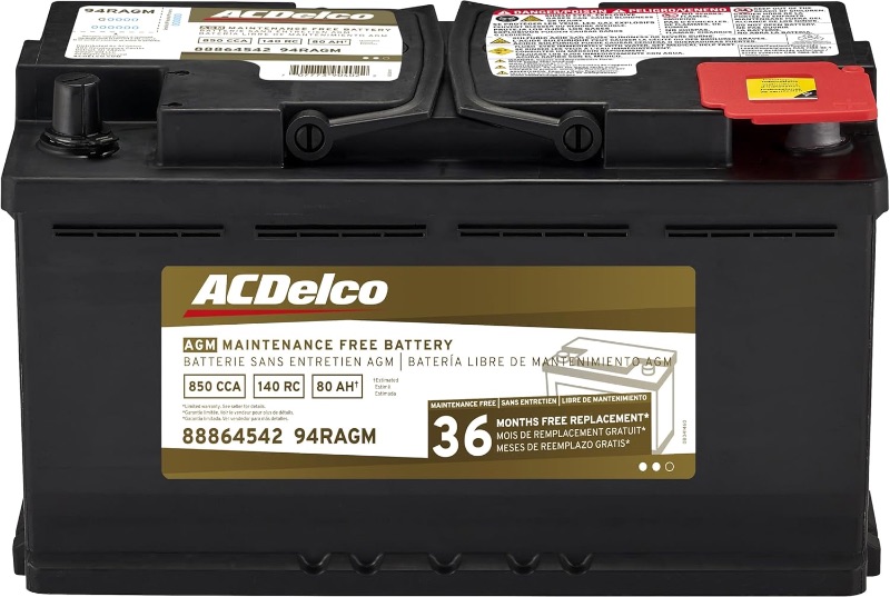 Photo 1 of ACDelco Gold 94RAGM (88864542) 36 Month Warranty AGM BCI Group 94R Battery