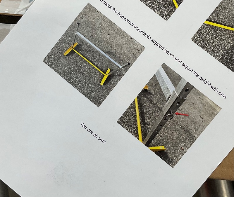 Photo 1 of ***Picture actual item, set of 2 
Wheelchair ramp support leg