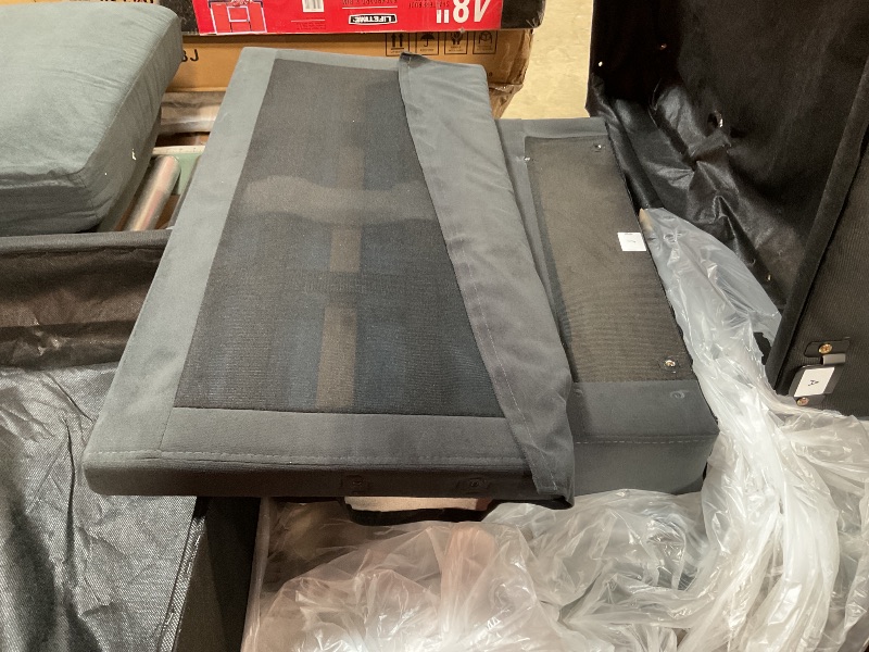 Photo 3 of 2/3 seater sofa. Partial set. Missing pieces. Black