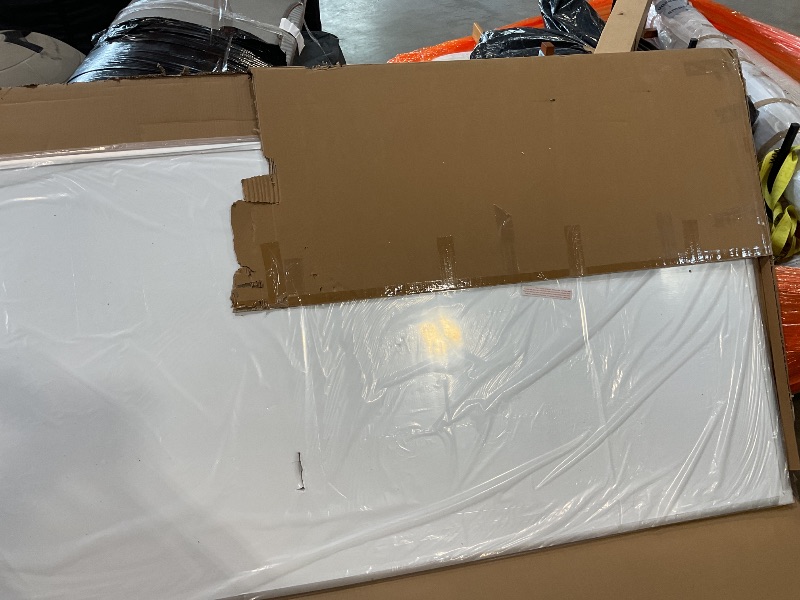 Photo 1 of U Brands Magnetic Whiteboard with Silver Aluminum Frame, 96 x 47 Inches, Dry Erase Board for Office Supplies and Classroom Use10817894028914
 (Damaged as pictured),,!!!