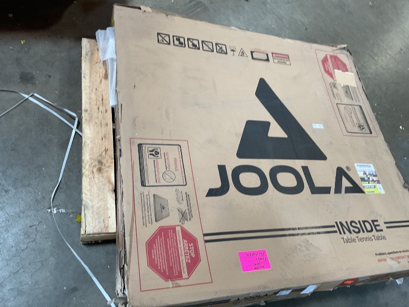 Photo 1 of JOOLA Inside Professional MDF Indoor Ping Pong Table with Quick Clamp Table Tennis Net and Post Set - 10 Minute Easy Assembly - Tournament Quality - Foldable with Single Player Playback Mode